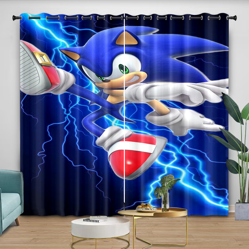Curtain Rods - Vorhänge mit Cartoon-Motiv, Digitaldruck, für Schlafzimmer,