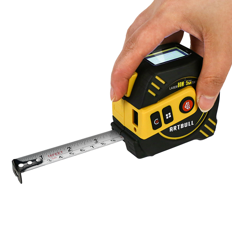 Tape Measure - 3-in-1 Multifunktions-Laser-Entfernungsmesser 40m Mit 5m Maßband