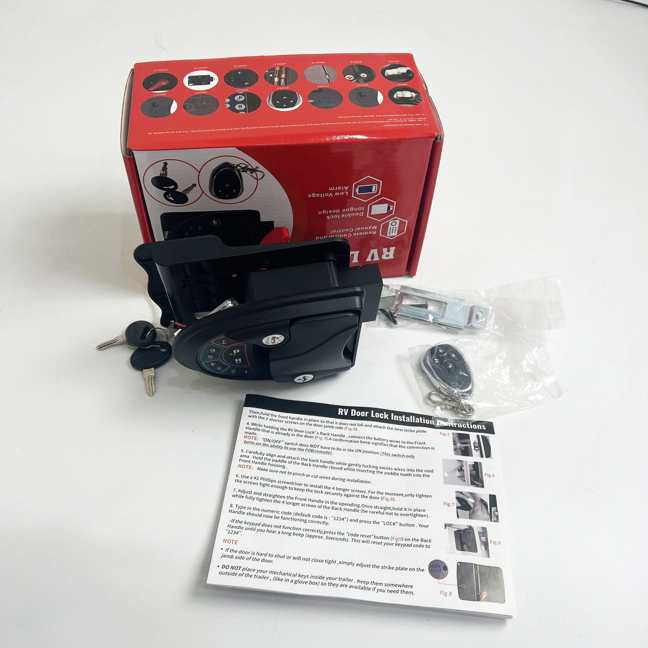 Türcodiertes Schloss mit Fernb – Door Lock Bewertung und Preis