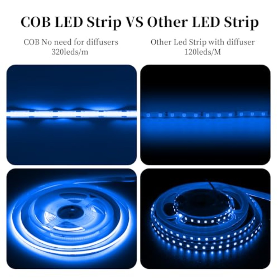 32,8ft/10M COB LED-Lichtstreif – Led Strip Lights Bewertung und Preis