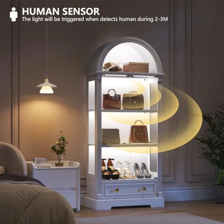 Vitrinenschrank mit Glastüren  – Cabinet Hinges Bewertung und Preis