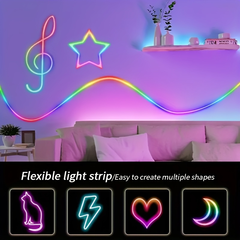 RGBIC Flexibler Neonstreifen m – Led Strip Lights Bewertung und Preis