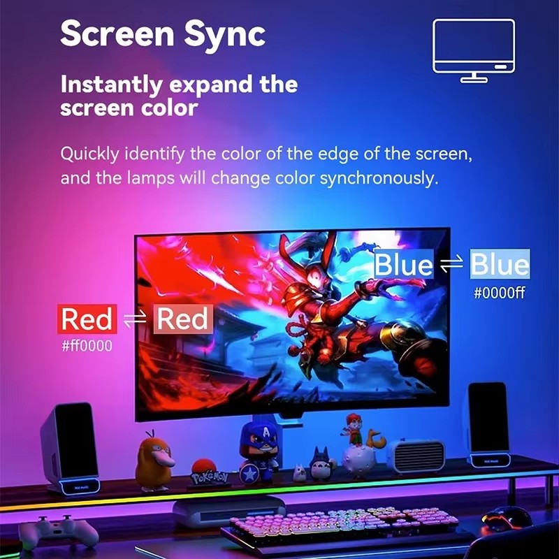 RGB-Gaming-Lichtleiste Monitor – Led Strip Lights Bewertung und Preis