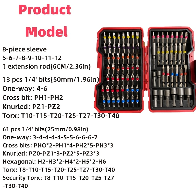 83-teiliges Schraubendreher-Bi – Drill Bits Bewertung und Preis