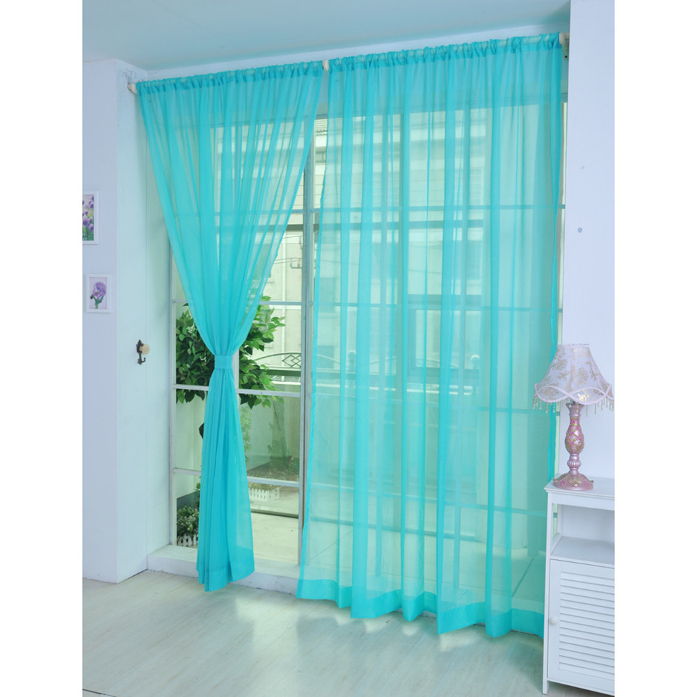 Transparenter Voile-Fenstervor – Curtain Rods Bewertung und Preis
