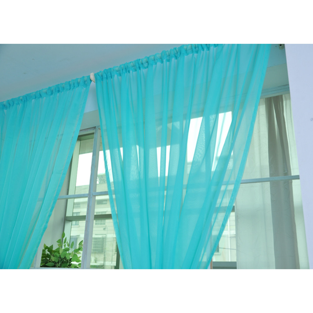 Transparenter Voile-Fenstervor – Curtain Rods Bewertung und Preis