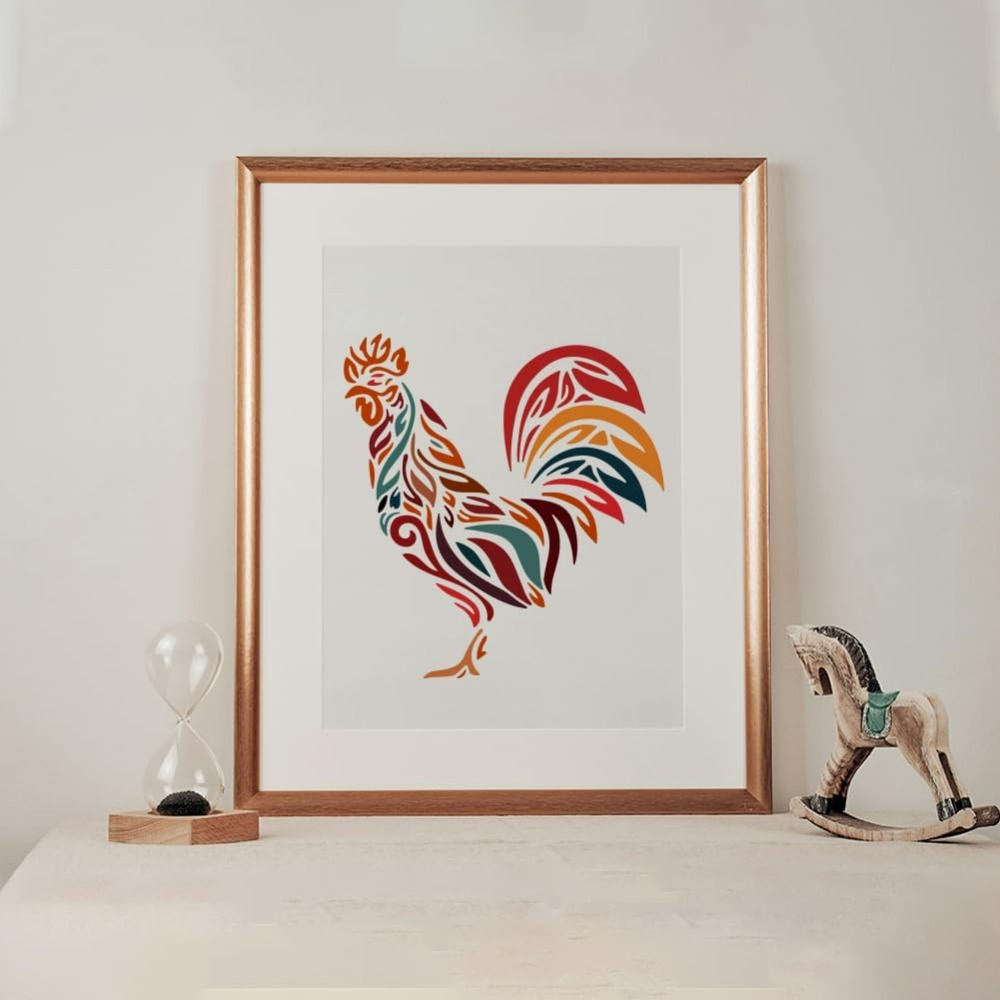 Hühner-Schablone, 30 x 30 cm,  – Paint Brush Bewertung und Preis