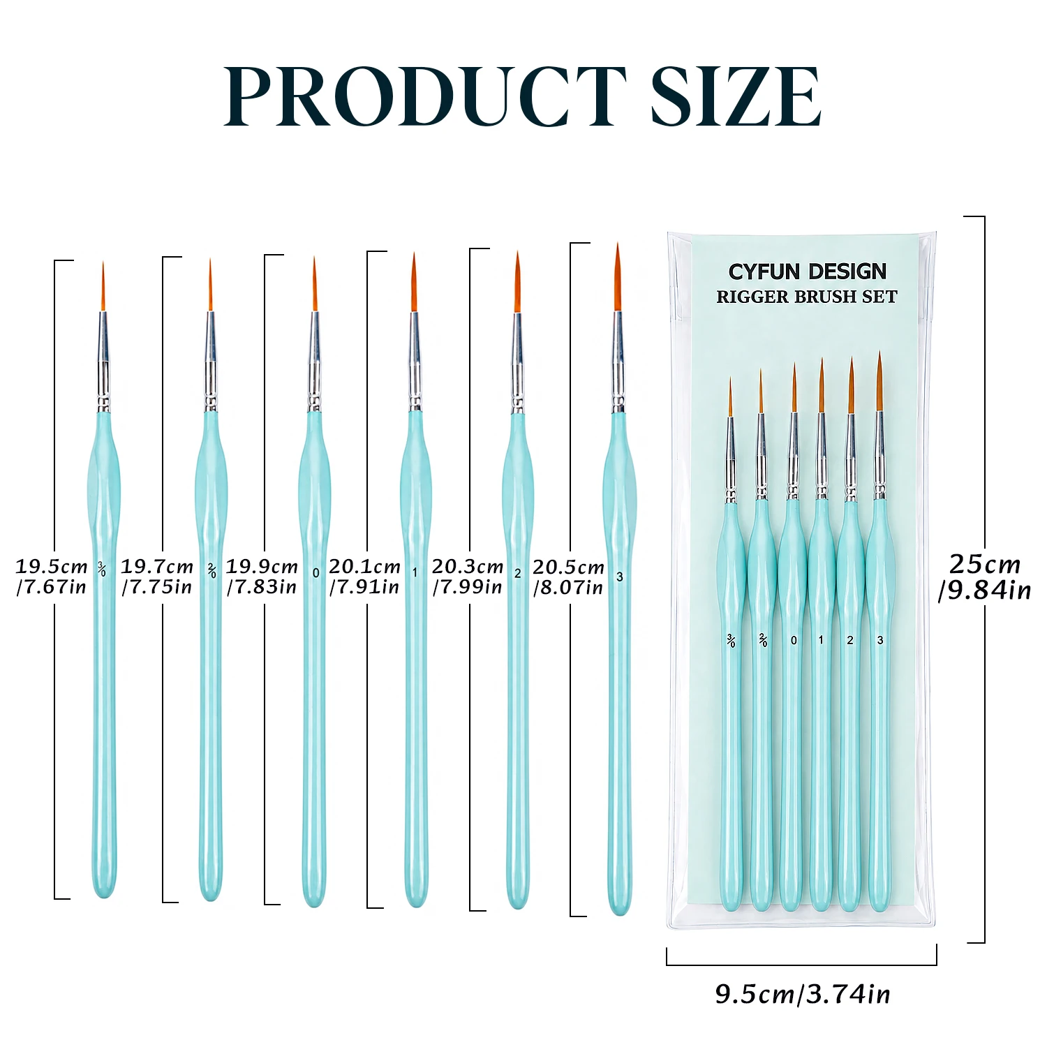 6-teiliges Rigger-Pinselset, F – Paint Brush Bewertung und Preis